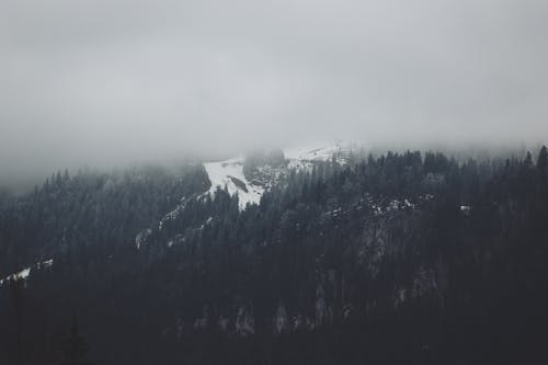 구름, 눈, 산의 무료 스톡 사진