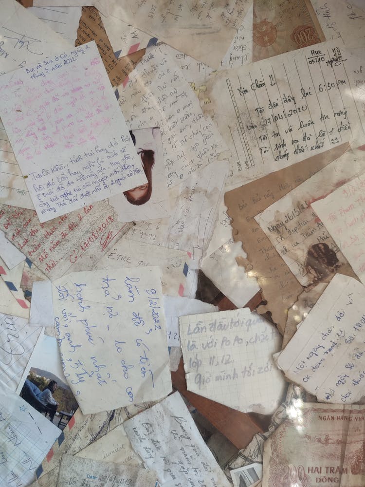 Pile Of Old Handwritten Letters