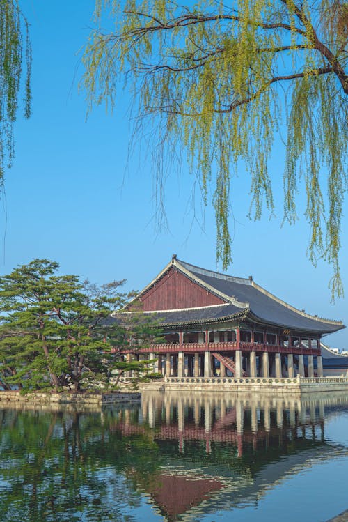 Gratis lagerfoto af berømte vartegn, gyeonghoeru, historisk sted