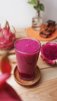 Smoothie à la pêche et au fromage à la crème