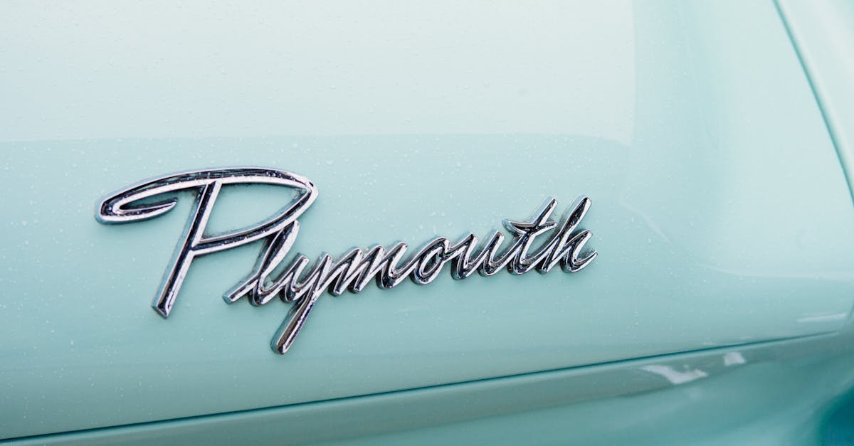 Plymouth White Vintage Automobile