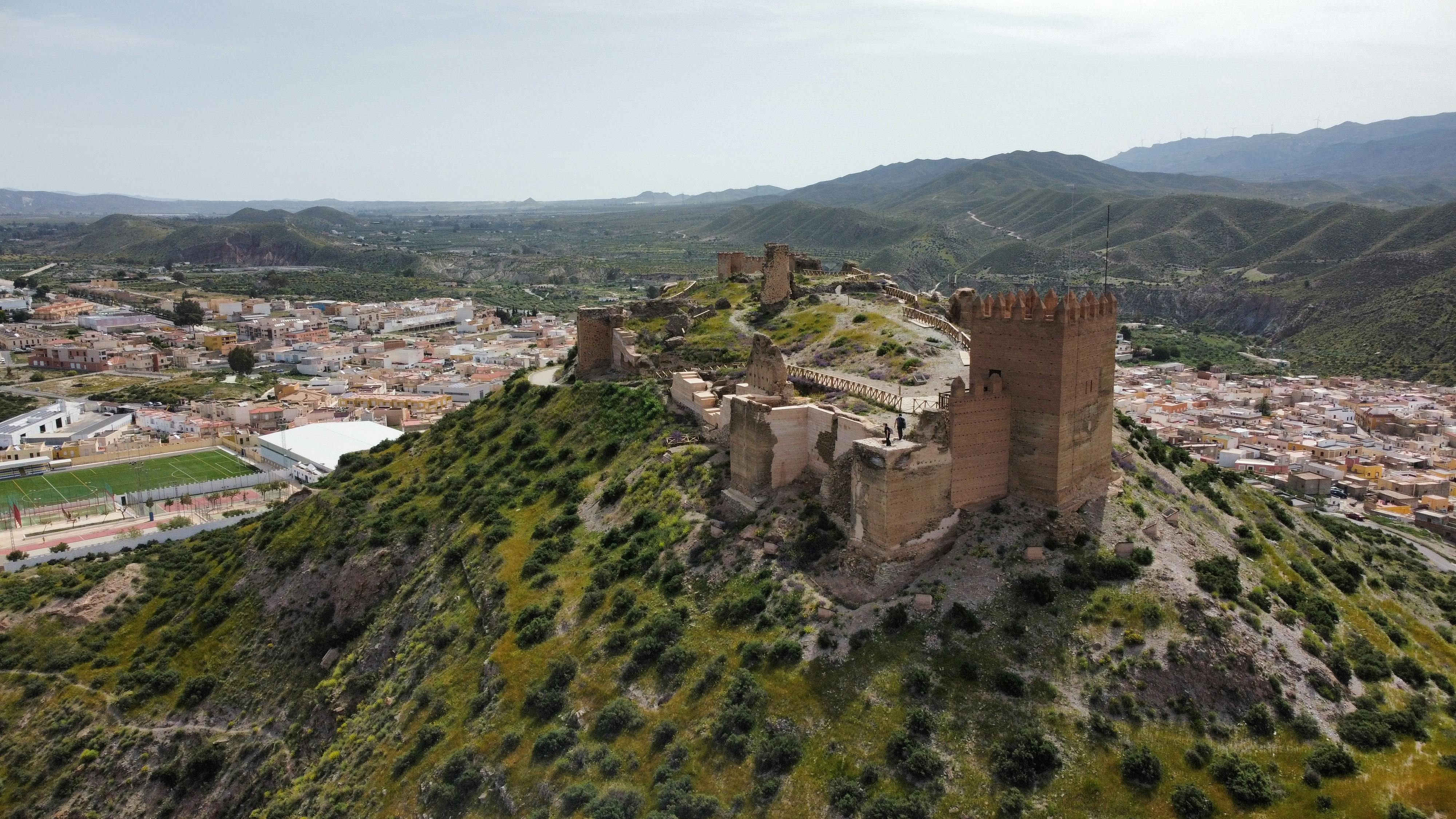 castillo de tabernas on a hill