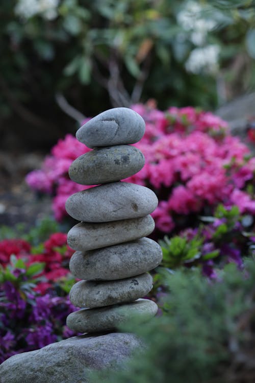 Close Up Photo of Stone Balancing