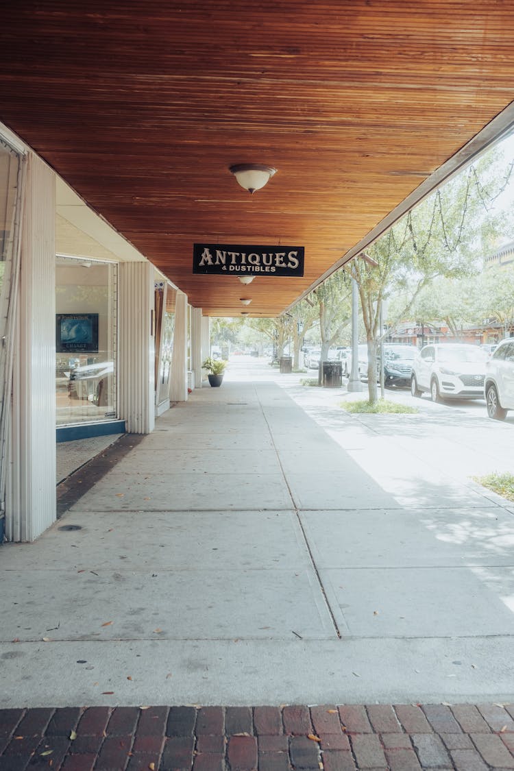 Shop Sign Outside Building