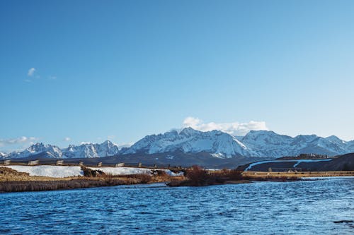 Mountains and Sea in Winter 