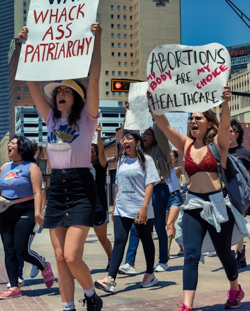 Women Protesting on the Street