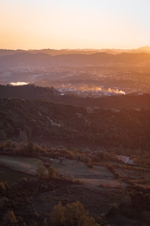 Foto d'estoc gratuïta de alba, bell paisatge, boira