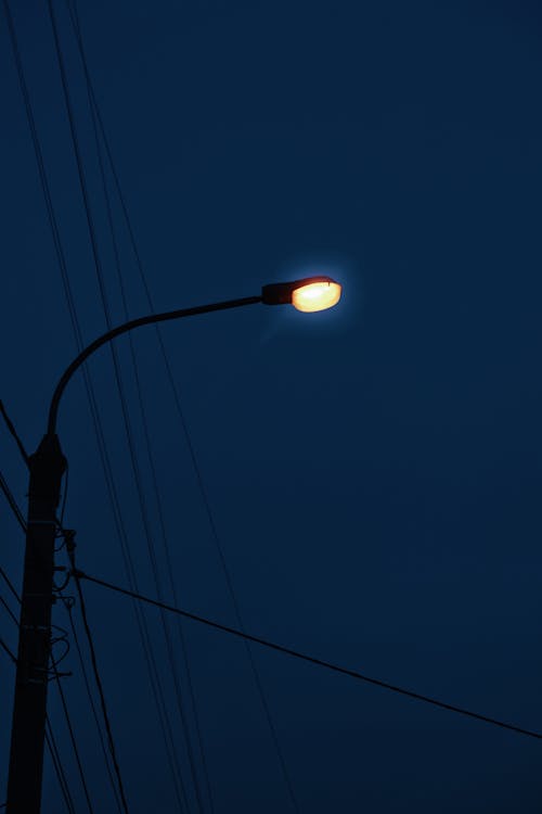 Základová fotografie zdarma na téma noc, pouliční lampa, tmavý
