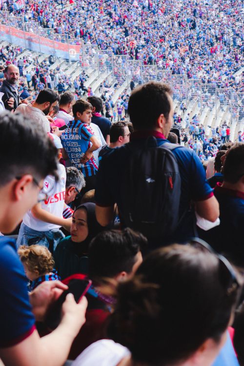 Free Vibrant crowd gathered at a stadium, capturing dynamic scenes and fan excitement. Stock Photo