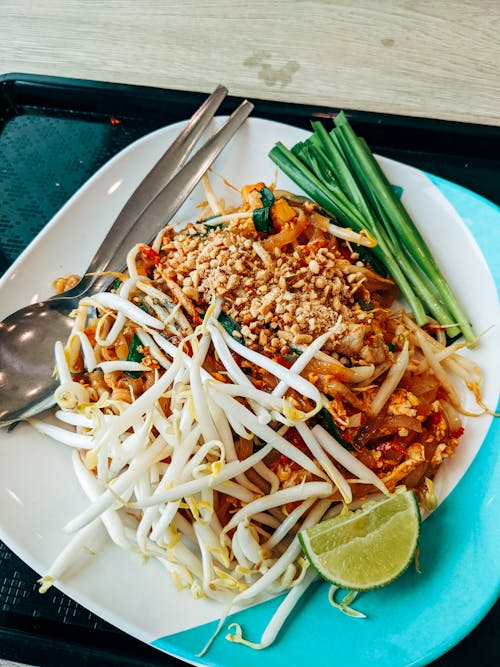 Close-up Photo of a Padthai Dish 