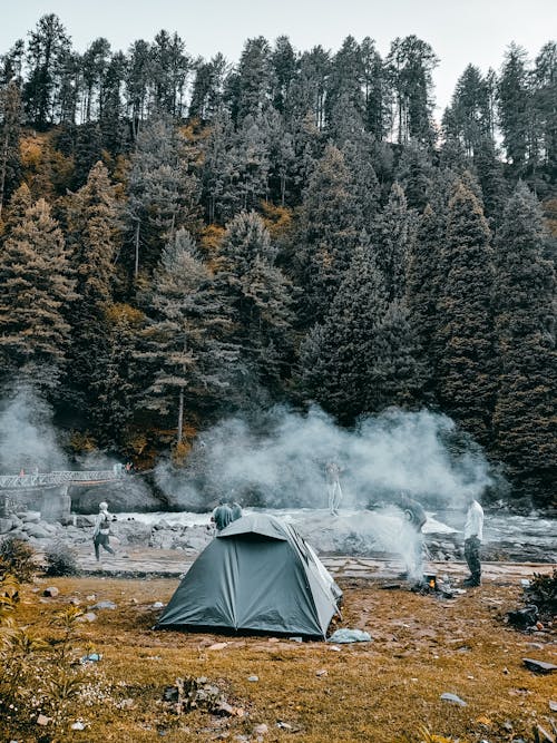 A Campsite by a River