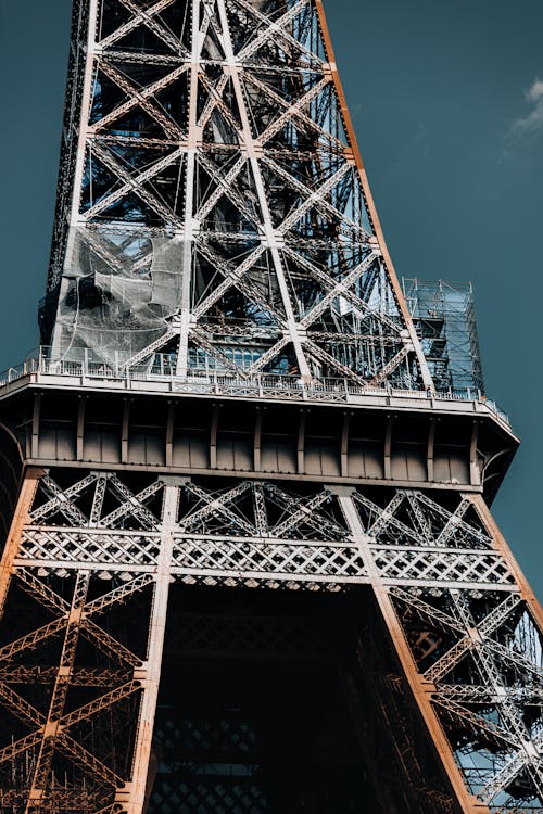 Low Angle Shot of Eiffel Tower 