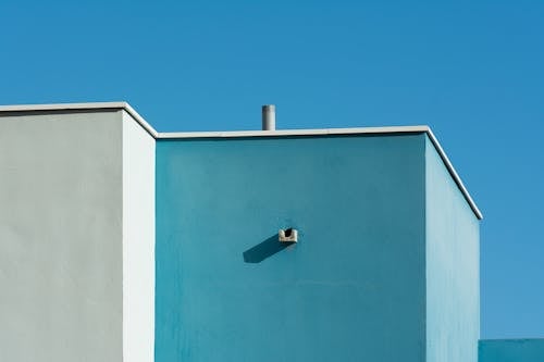 Ücretsiz açık mavi gökyüzü, bakış açısı, beton duvarlar içeren Ücretsiz stok fotoğraf Stok Fotoğraflar
