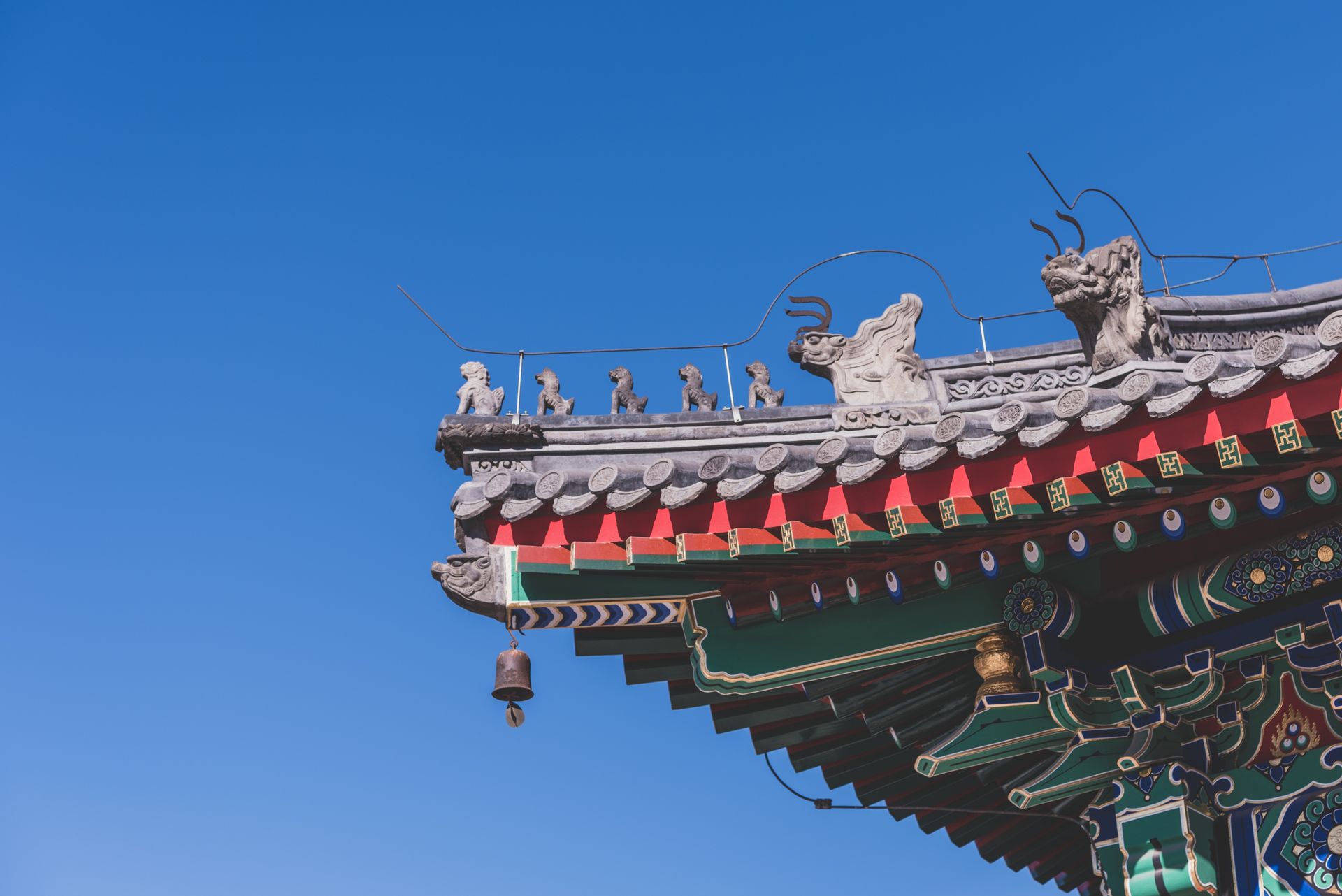 Sculptures on Roof of Temple