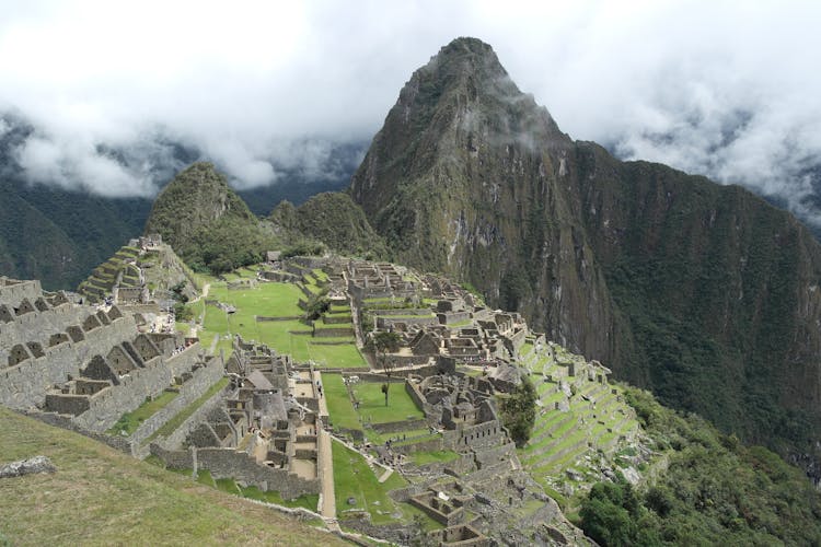 Ancient City In Mountains Landscape