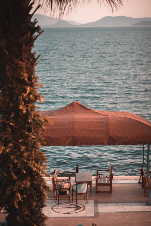 Chairs and Table on Sea Shore