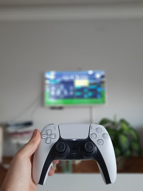 A Person Holding a Game Controller