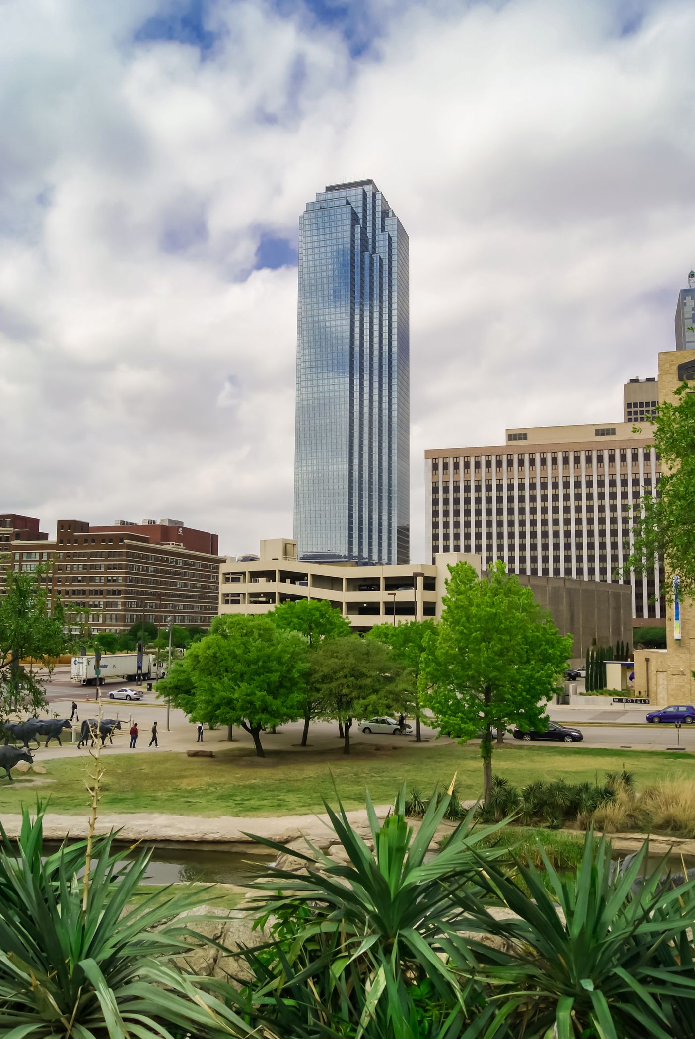 Dallas business district representing corporate guest transportation