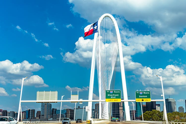 Margaret Hunt Hill Bridge In Dallas, Texas