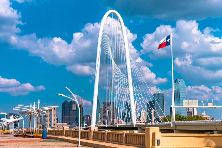 Margaret Hunt Hill Bridge In Dallas, Texas