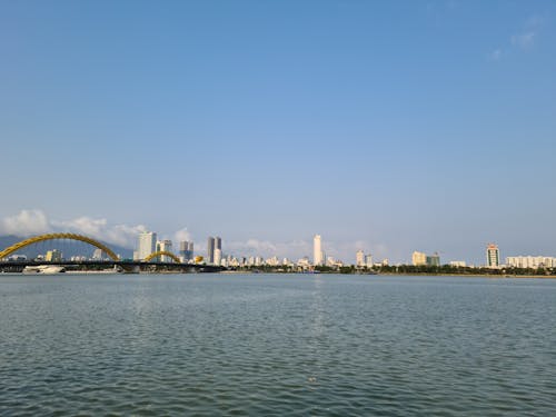 City Skyline Across Body of Water