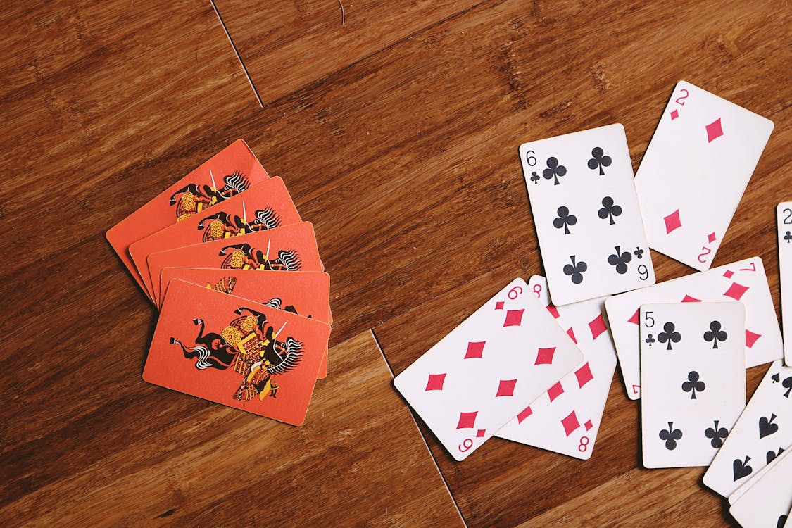 Assorted Playing Cards Flatlay Photography