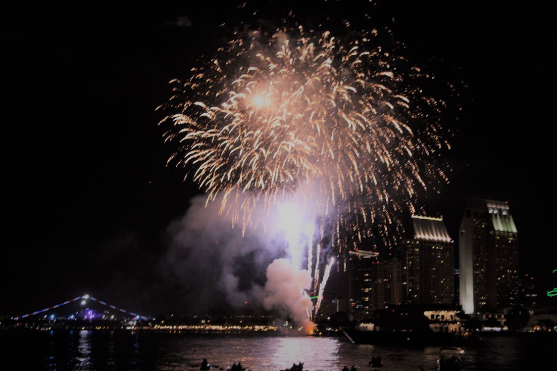 Free stock photo of fireworks