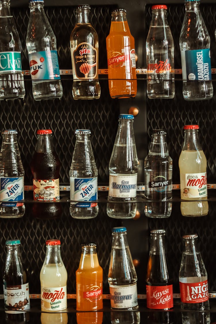 Close-up Of Vintage Bottles