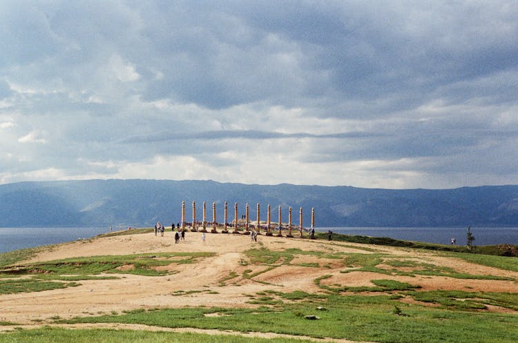 Place For Tourists Among Mountainscape