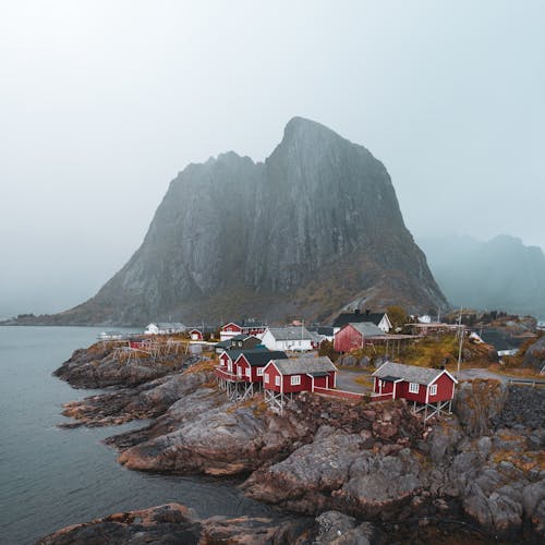  Fishing Village Hamnoy in the Norwegian Archipelago Lofoten 