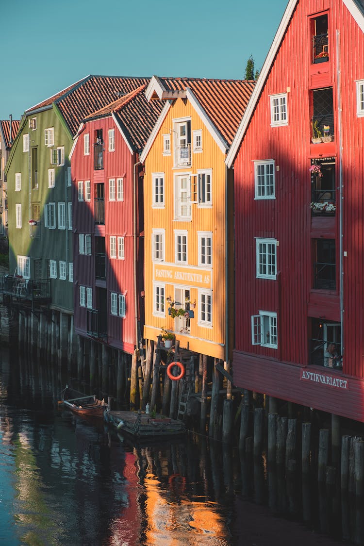 Trondheim Colorful Houses