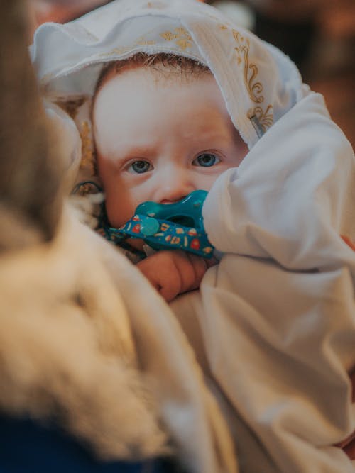 Free A Baby with Blue Eyes Stock Photo
