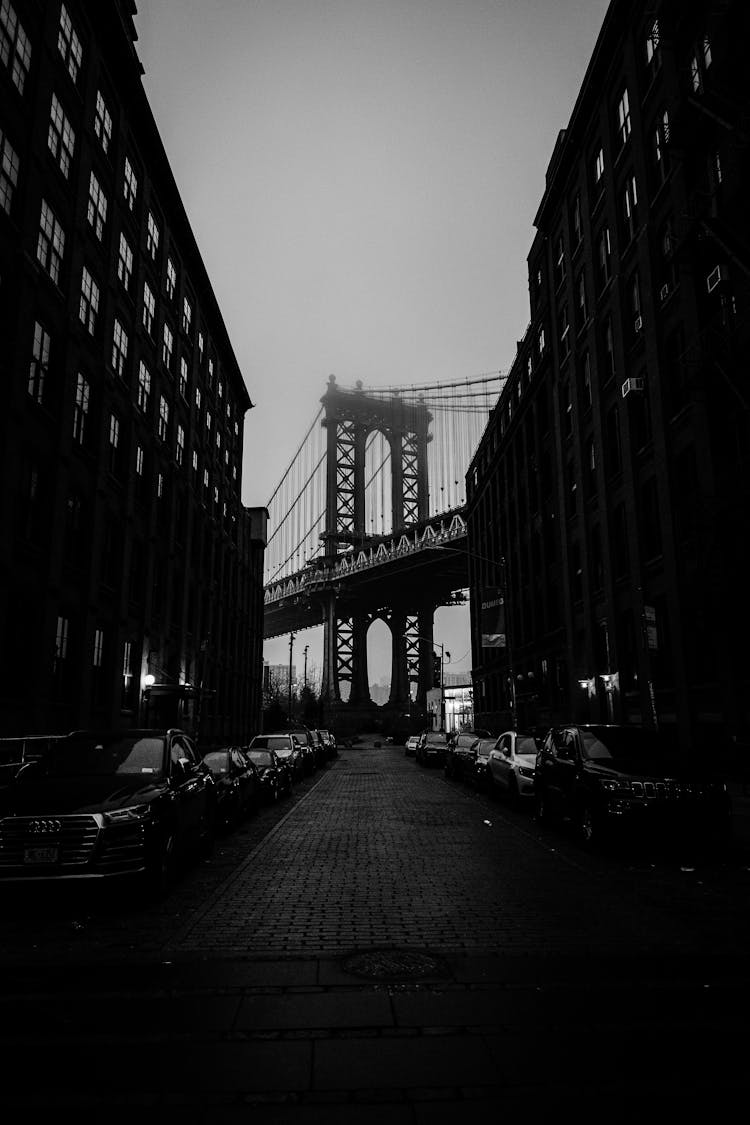 Bridge In New York City At Dusk 