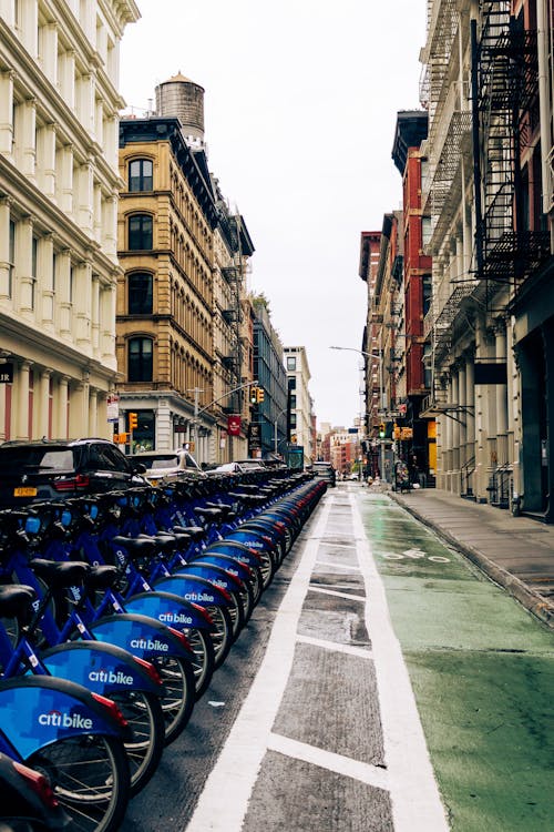 Foto stok gratis citibike, diparkir, new york