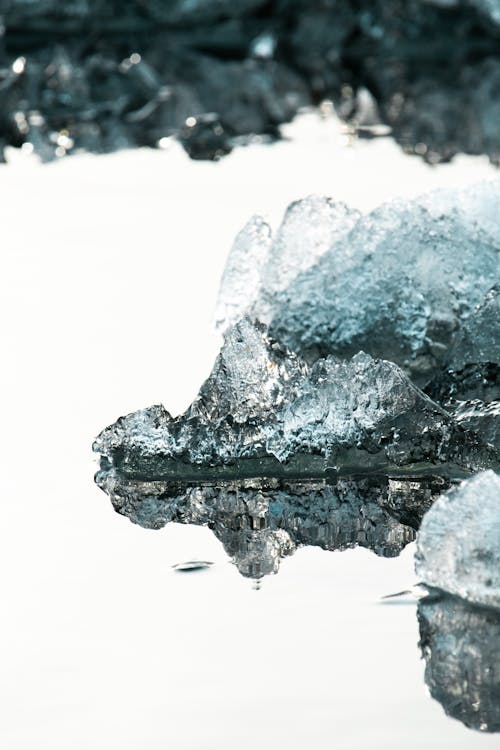 Ice Reflection on Water