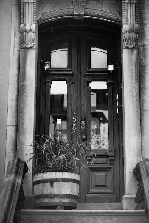 Front Doors of an Apartment Building