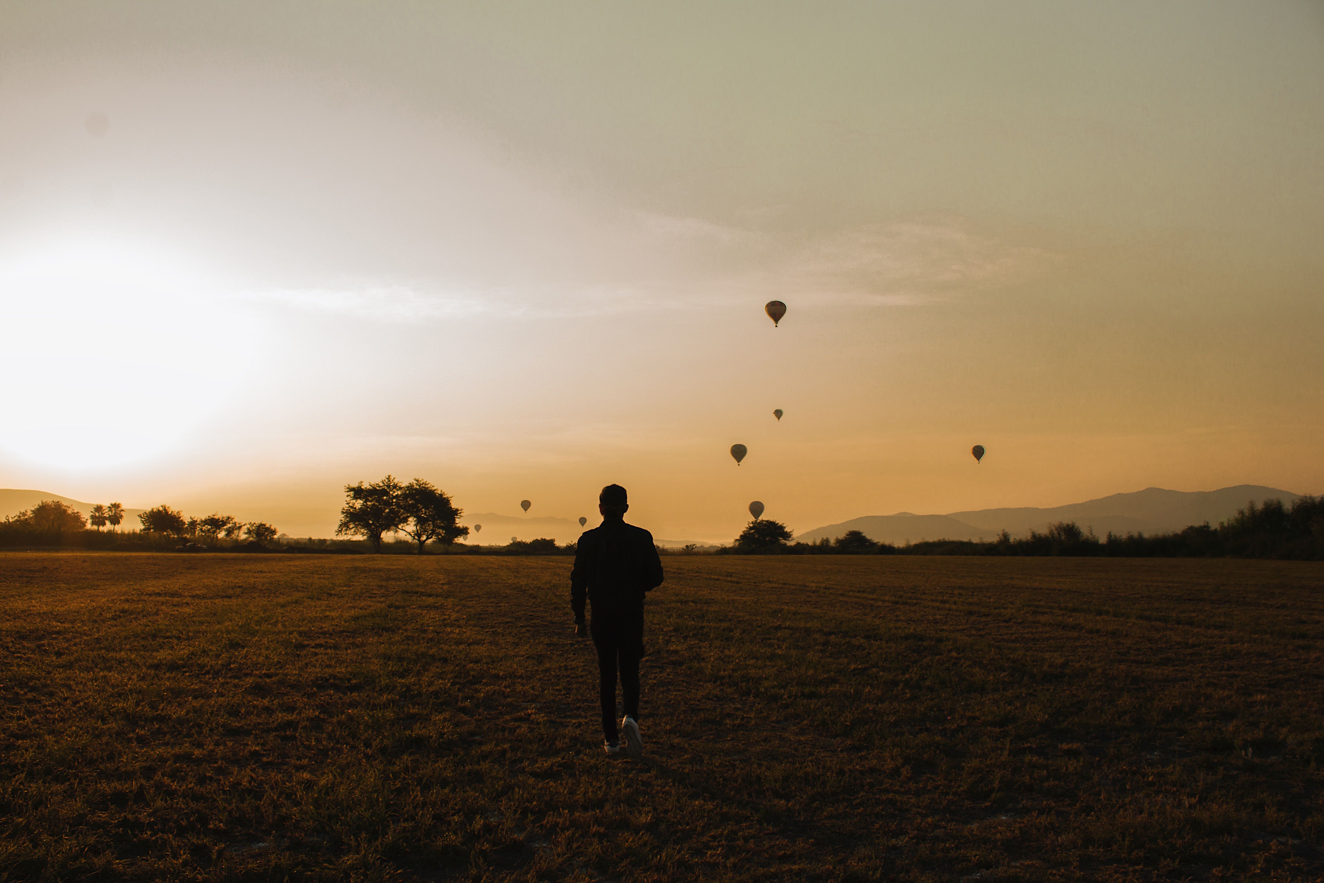 A Man on Green Grass Field · Free Stock Photo