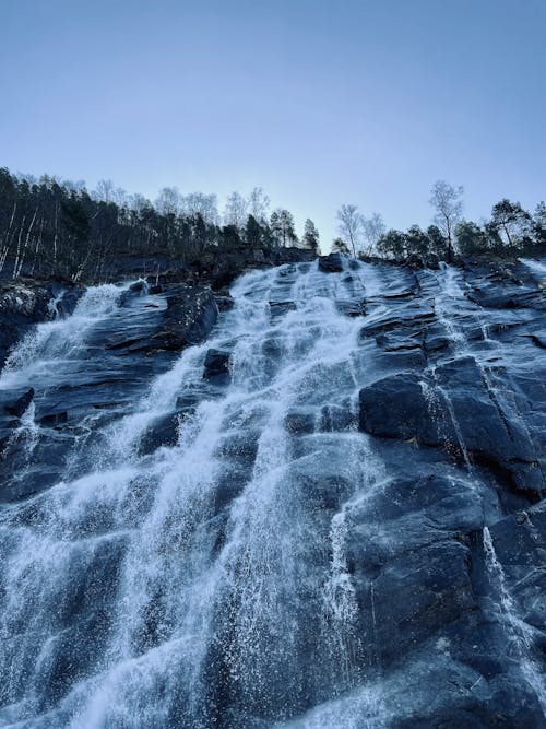 Gratis arkivbilde med fjell, fosser, kaskade