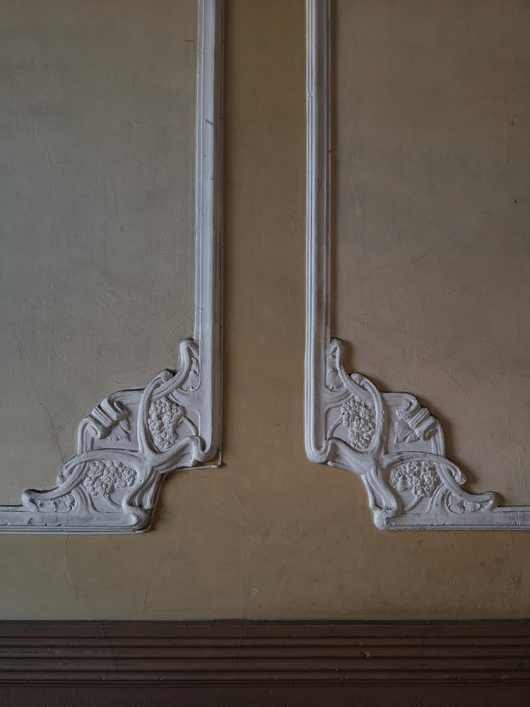 Close Up Of Ornate Frame On Wall