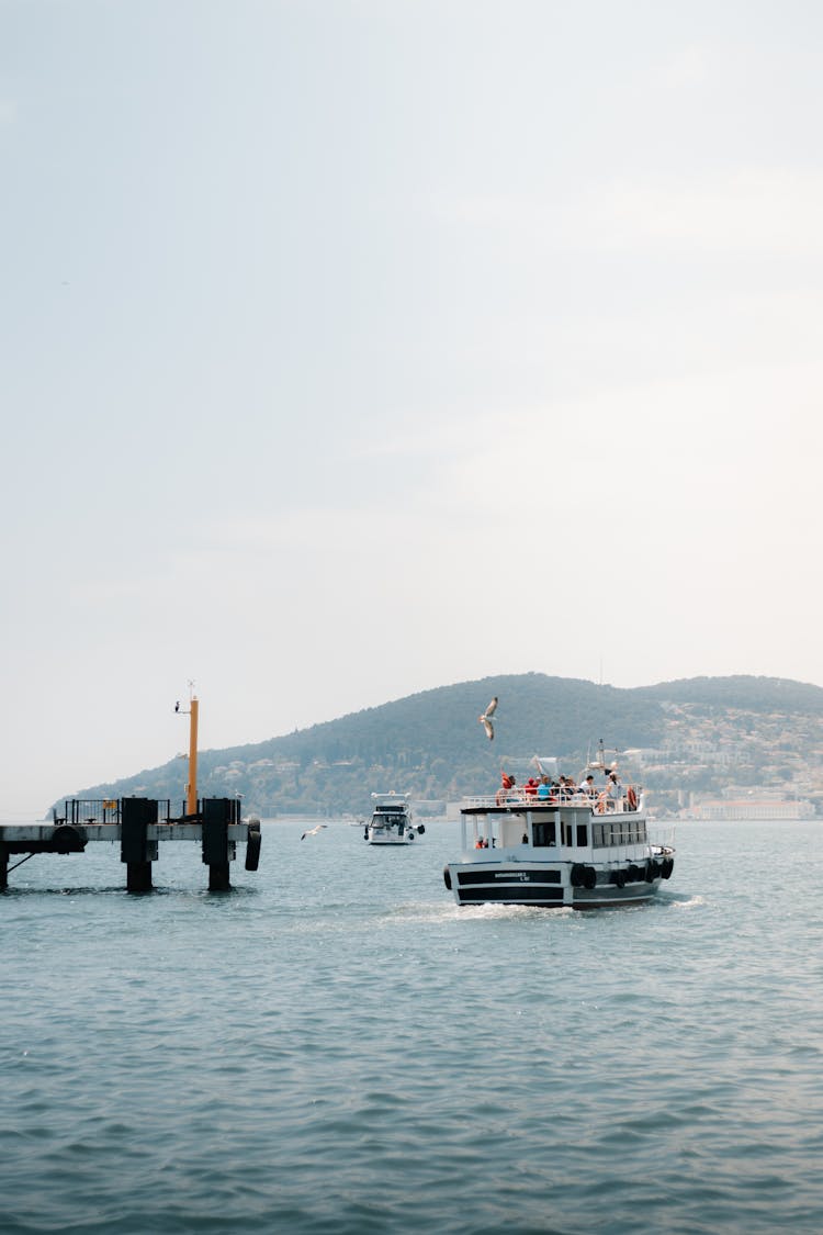 Ferry Boats On The Lake