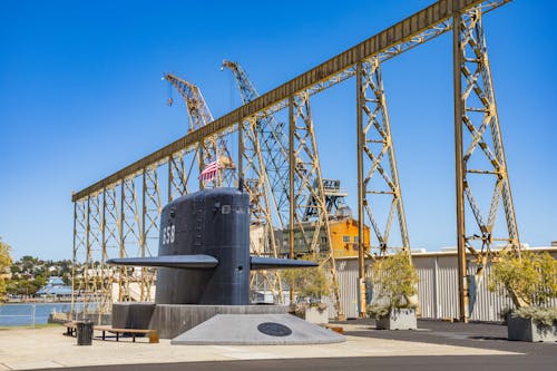 Black Steel Tank Under Blue Sky