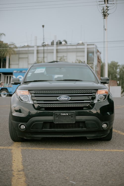 Black Ford Suv on Road