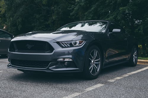 A Mustang in a Parking Lot 