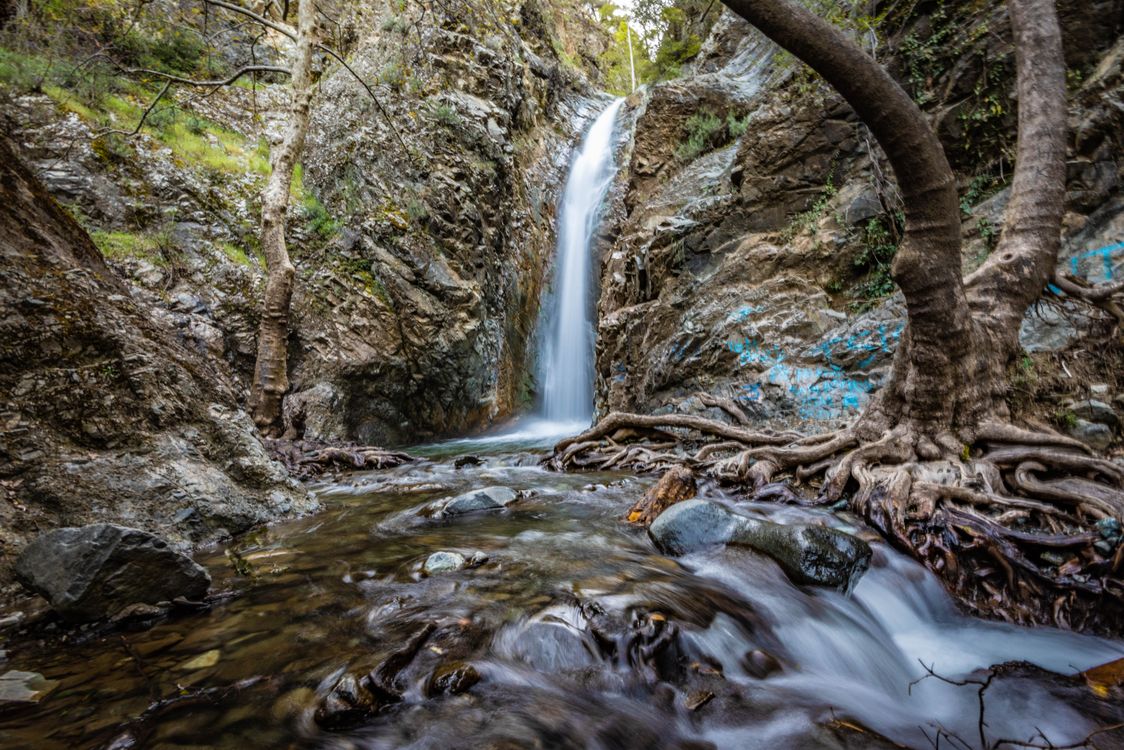 Waterfall And Rocks Rock Formation with Waterfall · Free Stock Photo