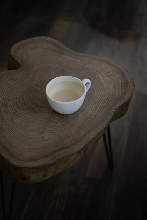 Coffee on Wooden Chair