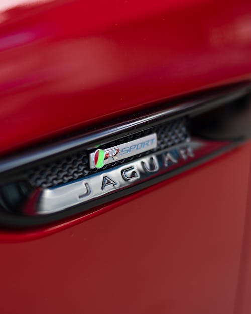 Free Red Jaguar Car Stock Photo