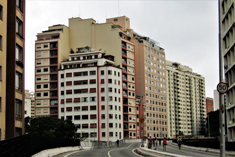 Buildings By The Road In The City