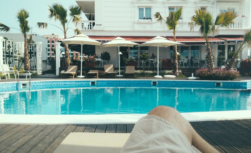 Poolside relaxation