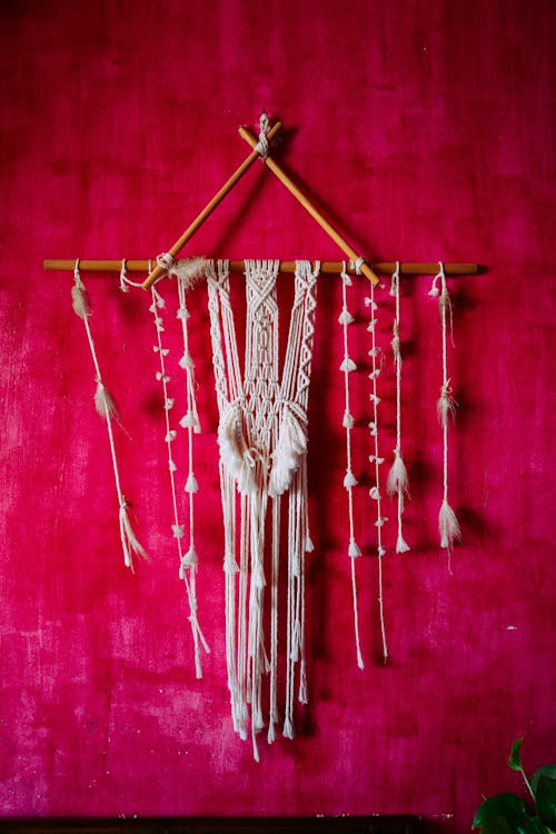 คลังภาพถ่ายฟรี ของ macrame, การตกแต่ง, การผูกปม