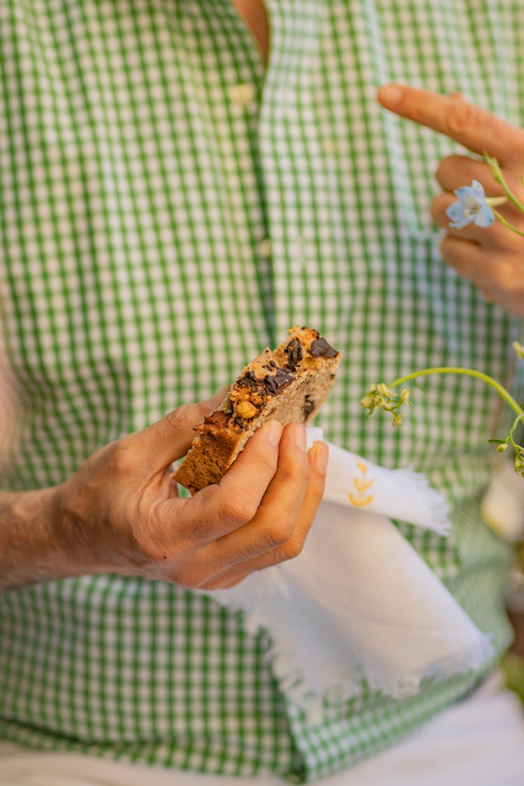 Woman Hands Holding Food